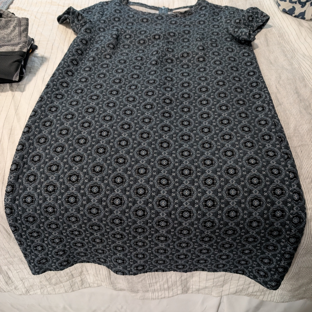 LOFT Blue Patterned Dress